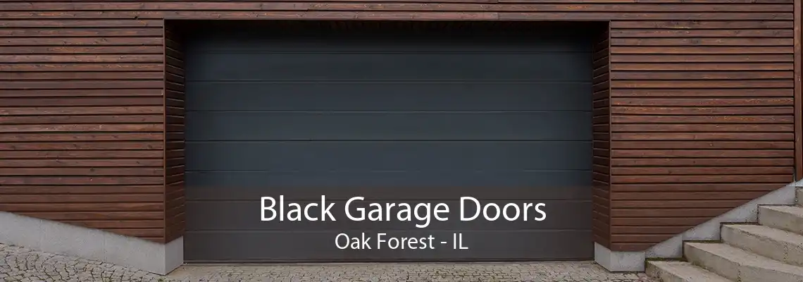 Black Garage Doors Oak Forest - IL