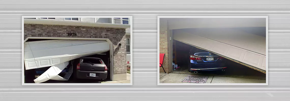 Repair Commercial Garage Door Got Hit By A Car in Oak Forest, Illinois